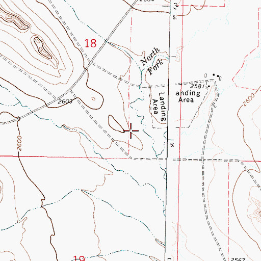 Topographic Map of 21N40E18D___01 Well, MT