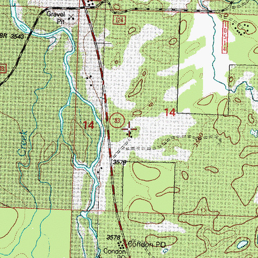 Topographic Map of 21N17W14CABC01 Well, MT