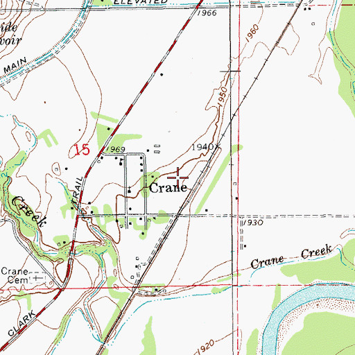 Topographic Map of 21N58E15DA__01 Well, MT