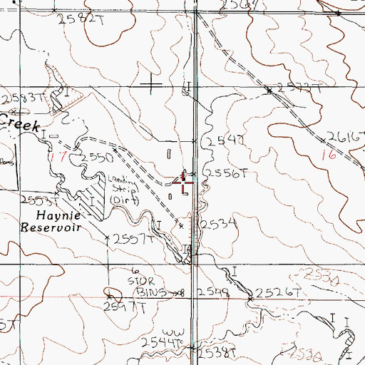 Topographic Map of 21N47E17DAAD01 Well, MT