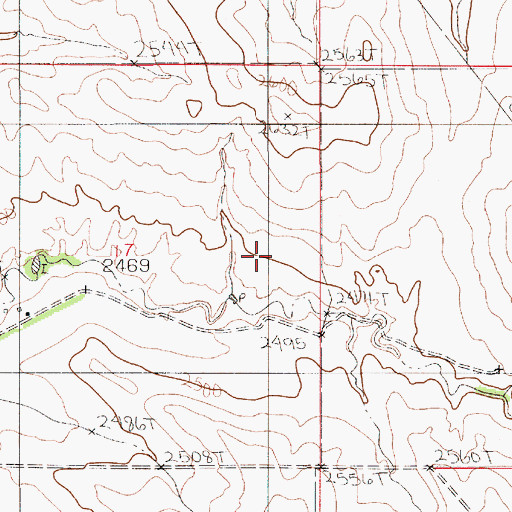 Topographic Map of 21N52E17DA__01 Well, MT