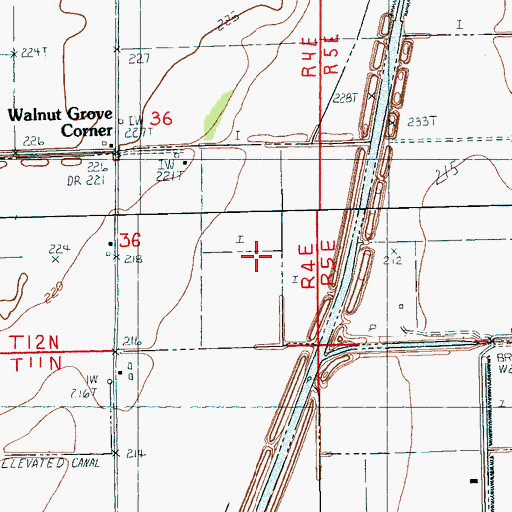 Topographic Map of Ditch Number 77, AR