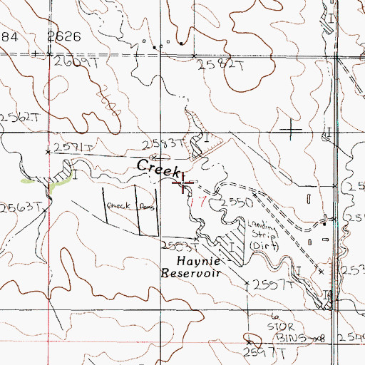 Topographic Map of 21N47E17BDDA01 Well, MT