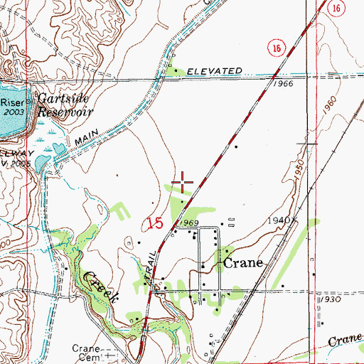 Topographic Map of 21N58E15AC__01 Well, MT