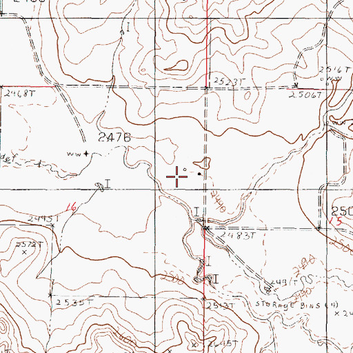 Topographic Map of 21N45E16ADAB02 Well, MT