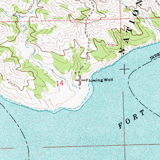 Topographic Map of 21N26E14ACDD01 Well, MT