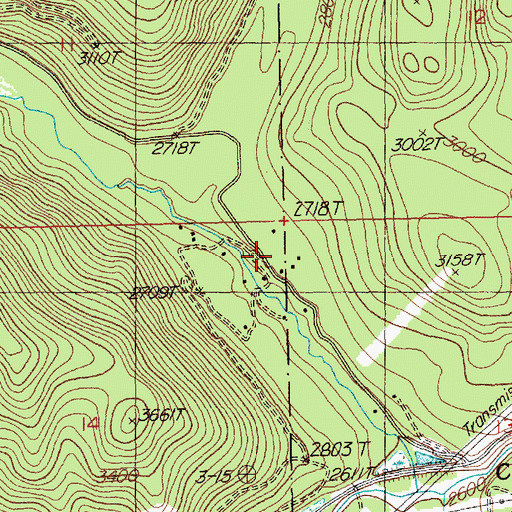 Topographic Map of 21N30W14AAAD01 Well, MT