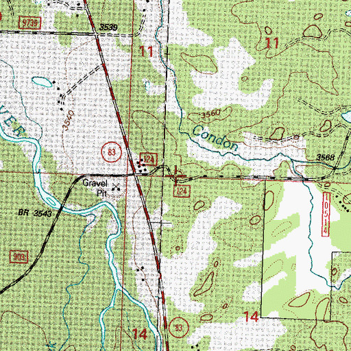 Topographic Map of 21N17W14BBAB01 Well, MT