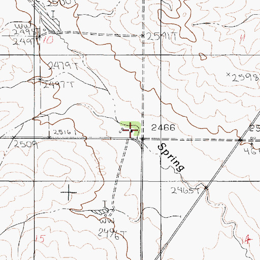 Topographic Map of 21N48E10DDDC02 Well, MT