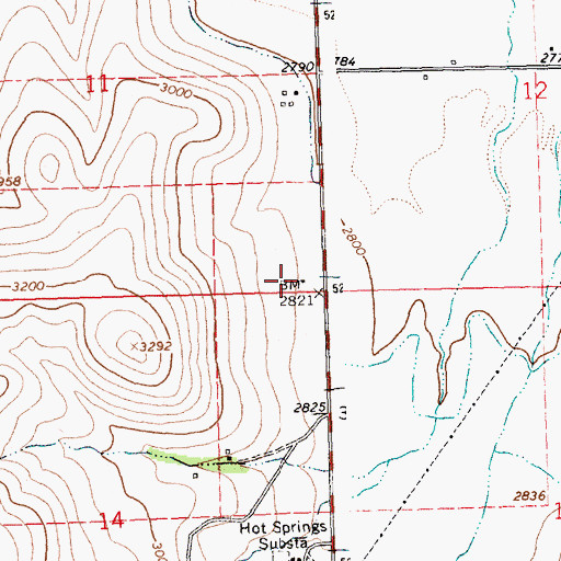 Topographic Map of 21N24W11DDDD01 Well, MT