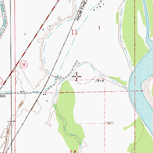 Topographic Map of 21N58E11DC__01 Well, MT