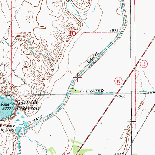 Topographic Map of 21N58E10DC__01 Well, MT