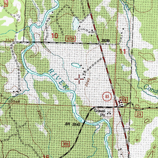 Topographic Map of 21N17W10DDBB01 Well, MT