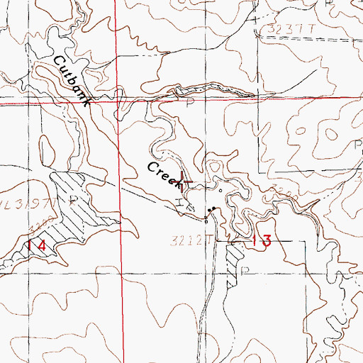 Topographic Map of 21N19E13BDD_01 Well, MT