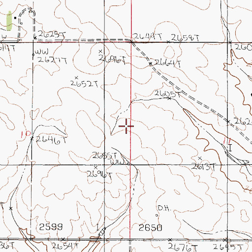 Topographic Map of 21N47E10ADDD01 Well, MT