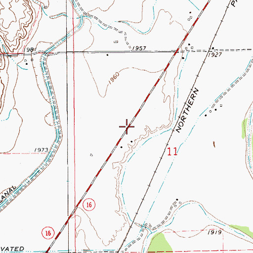 Topographic Map of 21N58E11BD__01 Well, MT