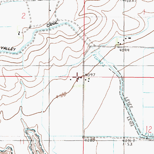 Topographic Map of 21N04W11AAAA01 Well, MT