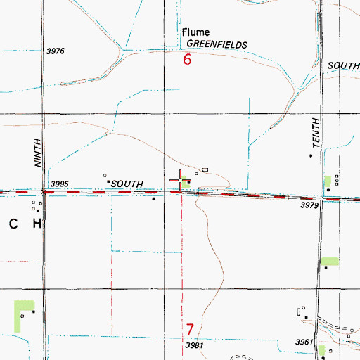Topographic Map of 21N01W06DCC_01 Well, MT