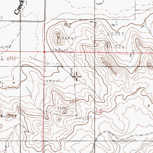 Topographic Map of 21N45E10BACC01 Well, MT
