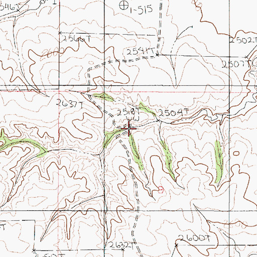 Topographic Map of 21N48E09BACA01 Well, MT
