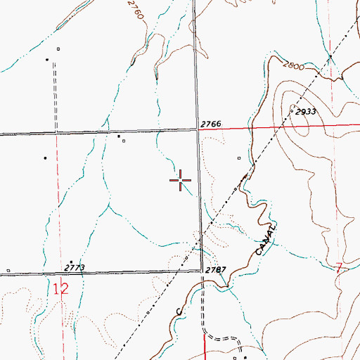 Topographic Map of 21N24W12ADD_01 Well, MT
