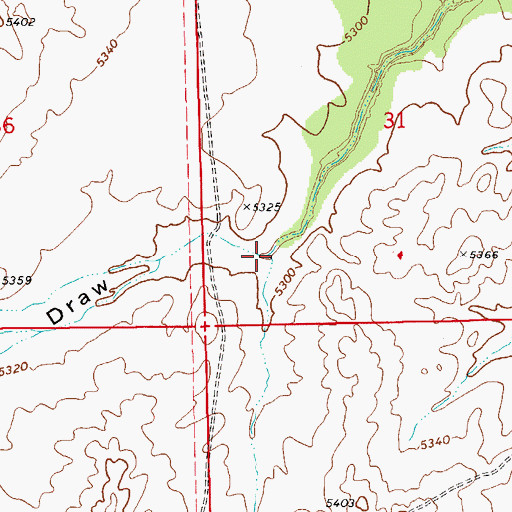 Topographic Map of Arthurs Meadow Draw, AZ