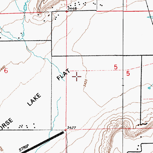 Topographic Map of 21N04E05CBAB01 Well, MT