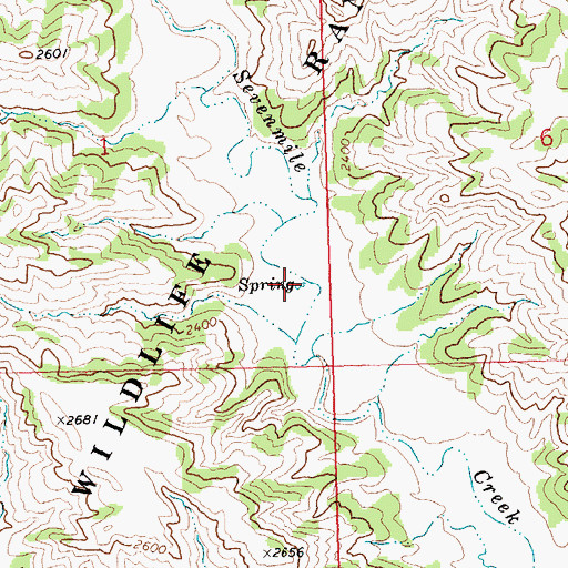 Topographic Map of 21N26E01DD__01 Well, MT