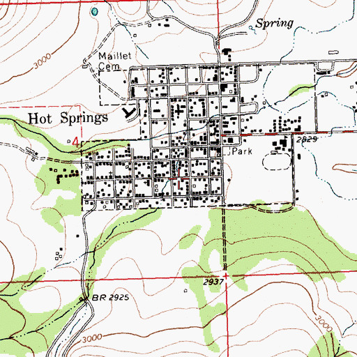 Topographic Map of 21N24W04DABD01 Well, MT