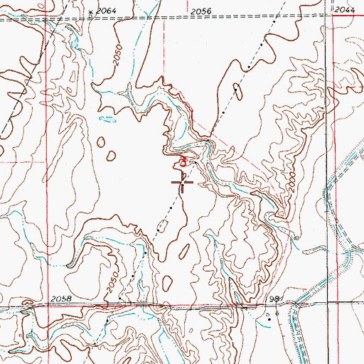 Topographic Map of 21N58E03DBB_01 Well, MT