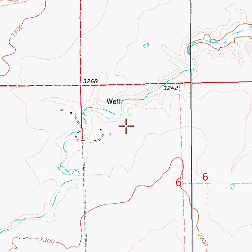 Topographic Map of 21N11E06BBCC02 Well, MT