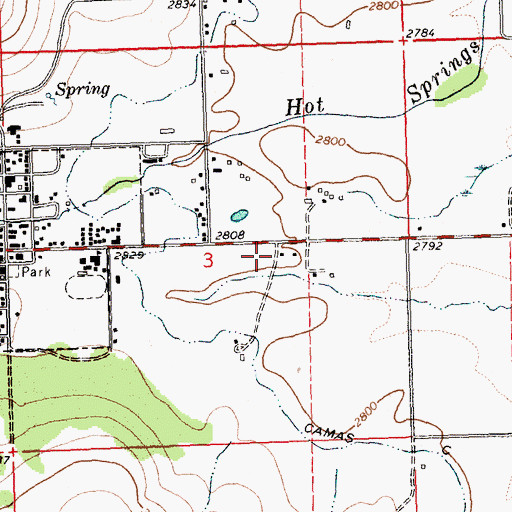 Topographic Map of 21N24W03DBAB01 Well, MT