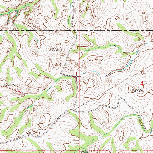 Topographic Map of 21N54E04BCCB01 Well, MT