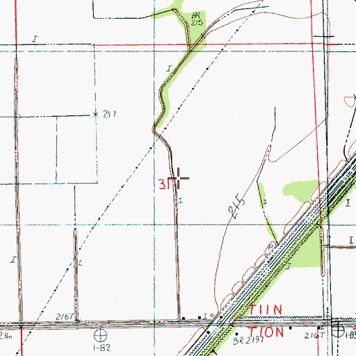 Topographic Map of Ditch Number 86, AR