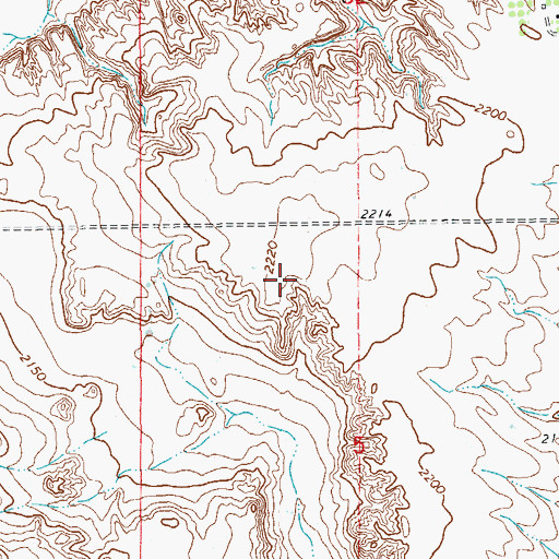 Topographic Map of 21N58E05BA__01 Well, MT
