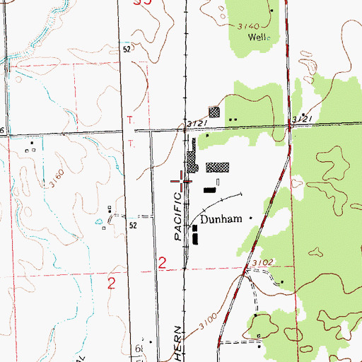 Topographic Map of 21N20W02ABD_01 Well, MT