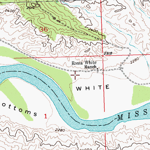 Topographic Map of 21N24E01AA__01 Well, MT