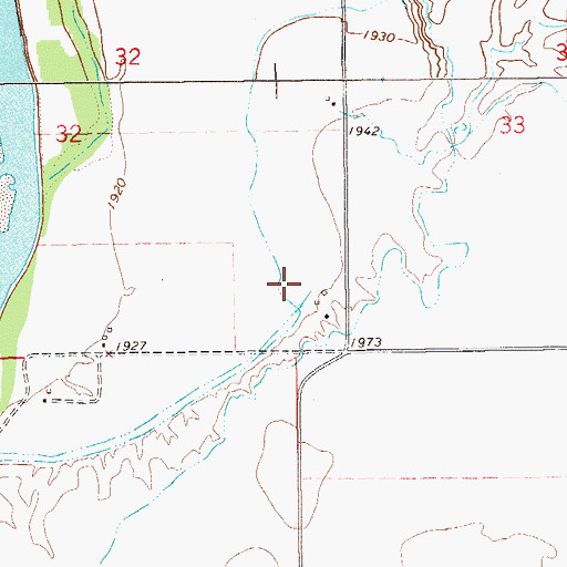 Topographic Map of 22N59E32DD__01 Well, MT