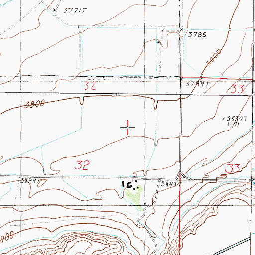 Topographic Map of 22N03W32A___01 Well, MT