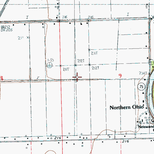 Topographic Map of Ditch Number 9, AR