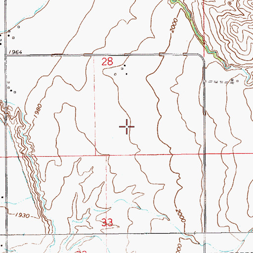 Topographic Map of 22N59E28DC__01 Well, MT