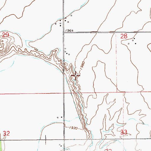 Topographic Map of 22N59E28CC__01 Well, MT