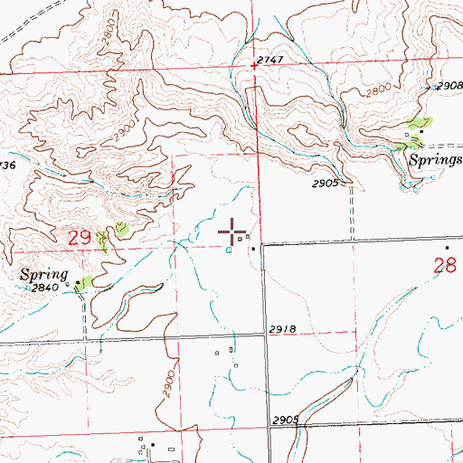 Topographic Map of 22N21W29ADD_01 Well, MT