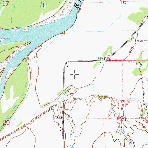 Topographic Map of 22N59E21BB__01 Well, MT