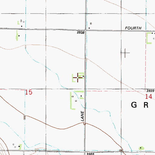 Topographic Map of 22N03W15ADAD01 Well, MT