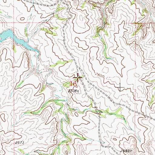 Topographic Map of 22N53E16ACCC01 Well, MT