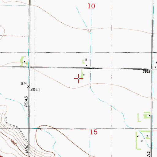 Topographic Map of 22N03W15BAAD04 Well, MT