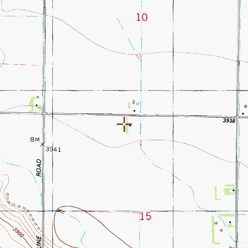 Topographic Map of 22N03W15BAAA01 Well, MT