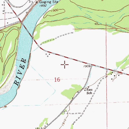 Topographic Map of 22N59E16AC__01 Well, MT