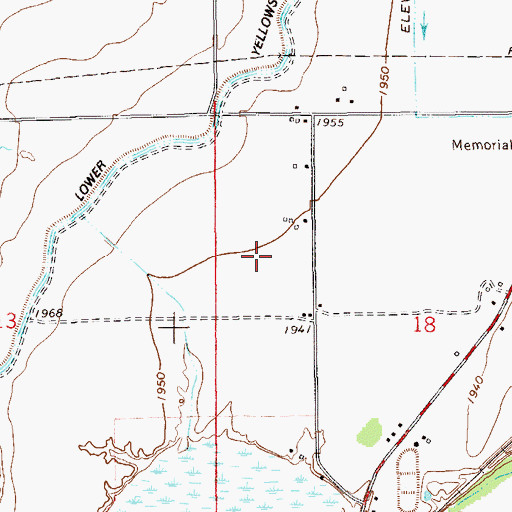 Topographic Map of 22N59E18BC__01 Well, MT